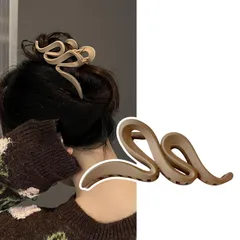 新品 MILANA ヘアクリップ 大きめ ウェーブヘアクリップ 大きめ バレッタ バンスクリップ ヘアアクセサリー 大人向け 可愛い エレガント 軽い 強力 髪留め 髪飾り 韓国風 hair clip 髪留め 日常使用 入浴時に使用 結婚式 出掛け 母の日 オ