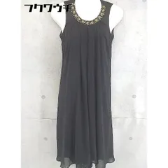 ◇ JILL STUART ジル スチュアート バックジップ ビジュー ノースリーブ 膝丈 ワンピース サイズ2 ブラック レディース 【中古】 【1102260010450】のサムネイル