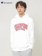 チャンピオン パーカー Champion ロゴプリント プルオーバー パーカー スウェット プルパーカー 裏毛 C3W117 ホワイト