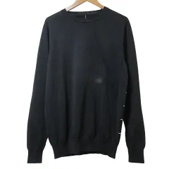 ユニフォームエクスペリメント uniform experiment ソフ SOPH. タグ付き バックウィンドウペイントニット 薄手 長袖 3 L相当 黒 白 Xのサムネイル
