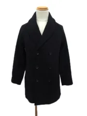 B&Y ユナイテッドアローズ BEAUTY&YOUTH ビューティー&ユース ピーコート ショールカラー メルトン S 黒 ブラック btm