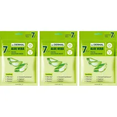 【3点セット】7DAYSドクターダーマルソリューションシートマスク・フェイスパック アロエベラ DR.DERMAL 7枚入りのサムネイル