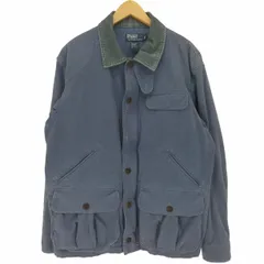 ポロバイラルフローレン Polo by RALPH LAUREN 襟コーデュロイ 比翼 ジップアップ ハンティング ジャケット メンズ import：L のサムネイル