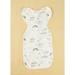 ☆ 飛行機 ☆ M ☆ 安眠おくるみ スワドル コットン ykswaddle3 ベビー おくるみ 赤ちゃん 着るおくるみ 手が出せる スワドル スリーパー スワドリング 足が出ない 新生児 安眠 快眠 モロー反射 寝袋 ぐずり 出産祝い プレゼント