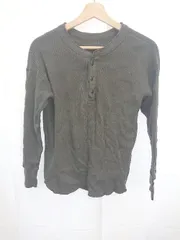 ◇ Θ URBAN RESEARCH DOORS ドアーズ ヘンリーネック 長袖 Tシャツ カットソー サイズONE チャコールグレー レディース E  【1411130012167】