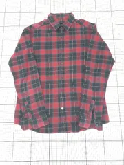 ◇ ⊇ SHIPS シップス チェック柄 長袖 ネルシャツ サイズL レッド系 マルチ メンズ E  【1508270000182】