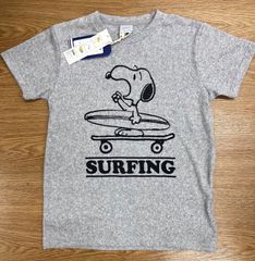 No.96.SNOOPY/スヌーピー/PEANUTS/プリント/パイル生地Tシャツ/グレー/Mサイズ/新品未使用/タグ付き