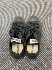 ￣  CONVERSE コンバース スニーカー 黒 ブラック 23cm 【ファッション】【2】