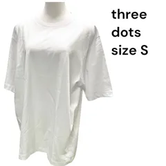 スリードッツ three dots 白 ホワイト Tシャツ メンズ レディース size S S5T382のサムネイル