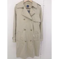 ◇ ◎ GAP ギャップ ウエストベルト付 長袖 トレンチ コート サイズM ベージュ レディース  【1203040000620】