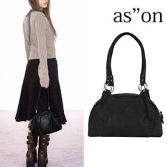 【 as"on 】BONITA MINI BAG ❤︎ アズオン ason⌇ブラック ブラウン⌇﻿ショルダーバッグ ハンドバッグ ロゴ レザー調⌇y2k シズニルック ストリート⌇﻿韓国 韓国ファッション 日本未入荷 New Jeans ❤︎ aespa 着用