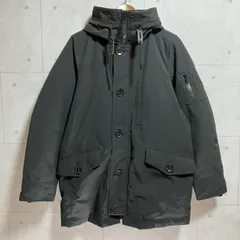 nano universe ナノユニバース 西川ダウン アークティックダウン ダウンジャケット ミリタリー アウター M ブラック 黒 メンズ SG345-9