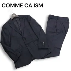 COMME CA ISM コムサイズム 通年 総裏★ ストライプ セットアップ スーツ Sz.S　メンズ ビジネス