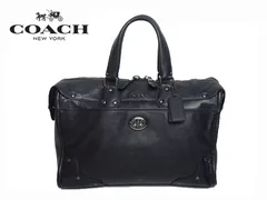 本物保証 イタリア直輸入 送料無料 国内即発送 コーチ COACH 33689 QB/BK ロゴマークプレート付き ブラック レザー ハンドバッグ 兼 斜め掛けショルダーバッグ コーチ ミニボストンバッグ ヨーロッパ直輸入100%本物保証PerLei