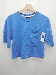 ◇ ⊂ NIKE ナイキ ショート丈 半袖 Tシャツ カットソー サイズS ブルー レディース E  【1411070017949】