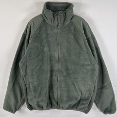古着 GEN III   ミリタリージャケット 米軍実物 2010年 フリース フルジップ ジップアップ Large Regular  カーキ メンズ