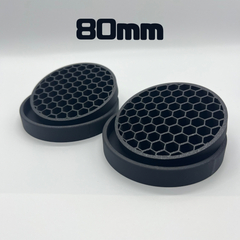 受け皿　2個　黒 【マットな質感】【シンプル】【80mm】 / 3Dプリンター受け皿 円形