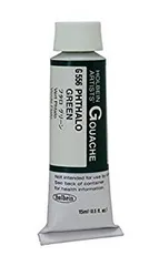 中古】ホルベイン 不透明水彩絵具 ガッシュ フタログリーン G556