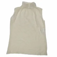 ヴァレンティノ ヴァレンチノ  VALENTINO シルク リボン シースルー ブラウス プルオーバートップス ノースリーブ アイボリー BB386105-V1E199B サイズ8 レディース YBAM7のサムネイル