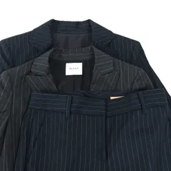 [3点セット] プラステ ストライプ セットアップ ジャケット 2 ジャケット 0 パンツ 0 ネイビー レディース PLST