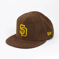 【ニューエラ正規品】ニューエラ 帽子 キャップ 59FIFTY MLB Corduroy コーデュロイ サンディエゴ・パドレス キャメル(商品番号：14307718)
