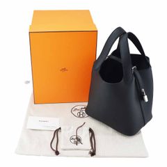 【未使用品】HERMES エルメス ピコタンロック PM 18 ノワール ブラック トリヨンクレマンス シルバー金具 W刻印【送料無料】黒 ハンドバッグ 25100412