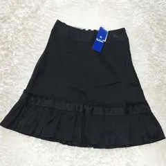 【未使用品】BURBERRY BLUE LABEL　フレアスカート　36 S相当　ノバチェック　ホースロゴ　刺繍　フリル