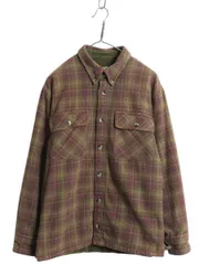 【お得なクーポン配布中!】 90s カベラス チェック ヘビー フランネル シャツ ジャケット メンズ M / 古着 オールド 3点留め ボタンダウン ネル 長袖シャツ アウトドア