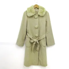 トゥービーシック ロングコート アウター カシミヤ混 ファー付き 日本製 レディース 40サイズ ベージュ TO BE CHIC 【中古】のサムネイル