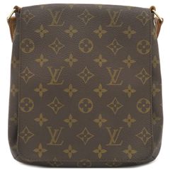 ルイヴィトン LOUIS VUITTON ショルダーバッグ ミュゼット サルサ モノグラムキャンバス モノグラム ゴールド金具 茶  M51258 LW0979【中古】