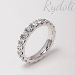 美品 ポンテヴェキオ エタニティリングpt0.70ct ダイヤモンド 6.5号 