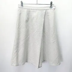 ◇ fredy emue フレディエミュ 膝丈 フレア スカート サイズ36 ライトグレー レディース E  【1406050064013】