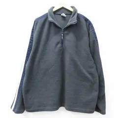 XL/古着 オールドネイビー OLD NAVY 長袖 ハーフジップ フリース ジャケット メンズ 00s 濃グレー他 25sep26 中古 アウターのサムネイル