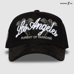 SWORN TO US PREMIERE SNAPBACK CAP【BLACK】 (通販 帽子 キャップ スナップバック LA ロゴ ベイスボールキャップ ロサンゼルス)