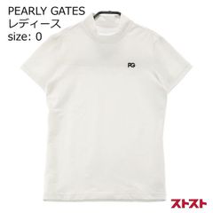 美品 パーリーゲイツ モック 半袖シャツ カットソー ホワイト サイズ1