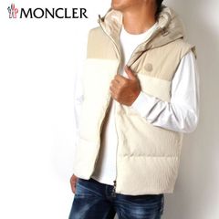 24AWモデル モンクレール MONCLER メンズ BENTU コーデュロイコンビネーション ダウンベスト【アイボリー】 1A00021 597RC P02/【2024-25AW】m-tops