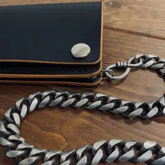 【MTW-00】ミドルトラッカーウォレット　2層　茶芯