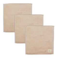 【新着商品】今治ファクトリー(Imabari Factory) 今治タオル ハンカチ 7daysハンカチ 3枚セット 約25×25cm(1枚あたり) 日本製 ベージュ
