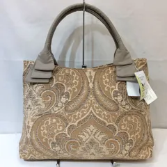 【値下げ】未使用☆FROUFROU フルフル トートバッグ ブラウン系 ゴブラン柄 超軽量 抗菌加工