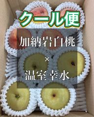 食べ比べセット　加納岩白桃　温室幸水　桃　梨