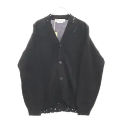 MARNI (マルニ) 24AW HANDSTICH CARDIGAN ハンドステッチコットン ダメージ加工 ニット カーディガン ブラック CDMG0136Q0-UFC652のサムネイル