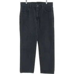 古着 ラスラー RUSTLER ブラックデニム ストレートデニムパンツ メンズw34相当/eaa417605