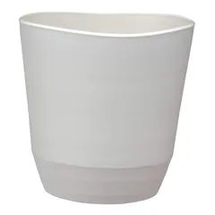 アップルウェアー 鉢 プラ鉢 鉢カバー アトリエポット 27型 ホワイト 土容量9L 奥行27×幅27×高さ27.2㎝ インナーポットサイズ7号鉢 陶器風 シンプル ポリ栓 観葉植物 日本製