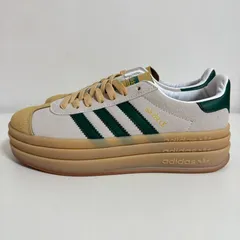 adidas originals GAZELLE BOLD W シューズ アディダス スニーカー 男女兼用 ローカットスニーカー カジュアルシューズ 滑り止め 快適 スケートシューズ レディース 箱付 ホワイト＆グリーン