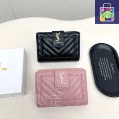 【今日特価】YSL Saint Laurent サン・ローラン ミニ財布シリーズ 頭層の小羊皮を使用-WTO輸入2