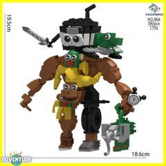 Tung Tung Tung Sahur 툰툰툰 사푸르 레고 호환 블록 장난감 교육 장난감 크리스마스 어린이 선물 LEGO 선물 Itarian Brainrot 이탈리아 브레인 밈 밈 tslb034