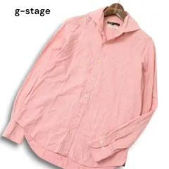 g-stage ジーステージ 通年 ALBIATE イタリア製生地★ 長袖 カラーネップ シャツ Sz.44 メンズ 日本製のサムネイル