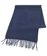 【新品】Ermenegildo Zegna マフラー ネイビー ウール ロゴ 新品】Ermenegildo Zegna マフラー ネイビー ウール ロゴ