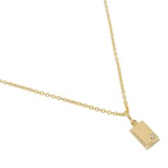 Cartier カルティエ 1/8ozインゴットトップ 1P・ダイヤモンド ネックレス・ペンダント/K18YG/750-9.4g/イエローゴールド【♀】【S】【レディース】★■556822【中古】