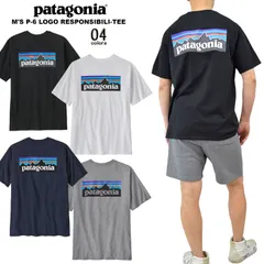 Patagonia パタゴニア P-6ロゴレスポンシビリTシャツ USモデル アメカジ ストリート 半袖 ユニセックス 男女兼用 入手困難 ラウンジウェア プレゼントに 【父の日】【BLACK/BLK】【WHITE/WHI】